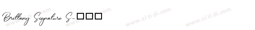 Brittany Signature S字体转换